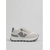 abordables Baskets femme-Baskets compensées blanches et grises pour femmes - des chaussures de style « dad shoes » à plateforme élégantes avec fermeture éclair latérale, parfaites pour un look streetwear quotidien, le travail décontracté et les balades en ville.