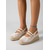 ieftine Espadrile-Sandale cu platformă tip espadrilă din dantelă pentru femei – sandale elegante cu slingback și baretă dublă, pantofi de vară din dantelă florală respirabilă pentru vacanțe în croazieră, stațiuni