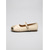 billiga Platta damskor-Eleganta beige ballerinaskor för kvinnor - bekväma slip-on-skor med rund tå och metallisk guldfärgad tåhätta för fransk stil, daglig pendling och elegant kontorskläder