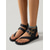 cheap Gladiator Sandals-Women's Buckle Gladiator Sandals – Double Strap Adjustable Flat Sandals, Casual Comfort Shoes for Outdoor Walking, Resort Travel &amp; Summer Vacation