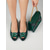 olcso Magassarkú szandálok-női smaragdzöld strasszos slingback magassarkú &amp;hozzá illő estélyi táska szett - elegáns készlet koktélpartira