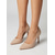 ieftine Pantofi clasici-Pantofi stiletto cu vârful ascuțit de culoare nud pentru femei – pantofi eleganți de seară, pentru cocktail