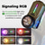 ieftine Lanterne-Lanternă EDC cu clips, reîncărcabilă tip C cu LED alb, UV și RGB, bliț magnetic hands-free pentru lucru, semnalizare, inspecție