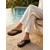 voordelige Vrouwen-Dames zwarte platform slippers met stippen - chique sandalen met sleehak en stippenpatroon voor strandvakanties en zomerse zwembadfeestjes &amp;reizen naar tropische resorts