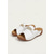 cheap Slide Sandals-Women's Gold Metallic Slide Sandals - Open-Toe  Comfort Sandals with Chain Detail for Casual &amp; Summer Wear