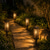 preiswerte Bodenlichter-4 Stück Wegeleuchten für den Außenbereich, wasserdicht, Solar-Hohlprojektionsboden, Plug-in-Licht, Hof, Gartenweg, Rasenlandschaftslicht, Hochzeitsfest-Dekorationslicht