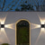 ieftine Aplice de Exterior-1 pachet lampă de perete solară ambientală pentru exterior, luminoasă cu patru laturi, potrivită pentru curte, grădină, verandă, gard, ușă de intrare, scară, decorare exterioară, lampă de perete impermeabilă