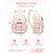 abordables Mochilas para Niños y Adolescentes-Mochila escolar a cuadros para niñas, mochila de poliéster de gran capacidad con múltiples bolsillos, linda mochila escolar rosa de viaje con compartimento para computadora portátil, resistente al