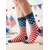 abordables Accessoires-Chaussettes montantes patriotiques pour hommes - mélange de coton, motif drapeau américain &amp;Chaussettes à motifs de billets de banque américains pour le 250e anniversaire de l'indépendance, la fête
