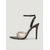 abordables Sandalias de tacón-Sandalias de tacón de aguja negras para mujer con tiras de cadena: elegantes sandalias de tacón alto para cócteles y eventos nocturnos.