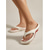 tanie Sandały typu slide-białe japonki EVA unisex - ultralekkie, grube sandały na platformie z japonkami i wsparciem łuku stopy dla mężczyzn &amp;kobiety, wakacje na plaży, przy basenie &amp;letni wypoczynek