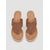 baratos Sandálias de espadrille-Sandálias espadrille femininas marrons com plataforma - elegantes chinelos de dedo com renda de crochê e plataforma alta, perfeitas para férias na ilha e cruzeiros na praia. &amp;resort de verão