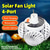 cheap Camping Lights &amp; Lanterns-Solar Fan with Light For Camping, USB/Solar Charging Lighting, Portable Outdoor Cooling Fans With Led Light, 4 Fan Blades, Usb Rechargeable Tent Fan