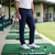 billige Herresko til golf-vanntette golfsko uten pigger for menn, golfsko i mikrofiber med snøring og skinnlignende utseende med sklisikker gummisåle
