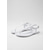 abordables Femmes-Sandales plates imperméables blanches à bride en T pour femmes - sandales légères en plastique avec boucle réglable, idéales pour les vacances à la plage et les promenades estivales en bord de mer.