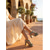 baratos Sandálias de salto-Sandálias femininas boho em couro legítimo - modelo peep toe com estampa floral e recortes, com sola grossa dourada com glitter, perfeitas para férias na ilha e resorts de praia. &amp;férias de verão