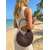 billiga Rese- och semesterväskor-Dam Handväska Crossbody-väska Axelremsväskor Sugrör Ledigt Strand Resor Flätat band Stor kapacitet Lättvikt Multi Carry Ensfärgat Vävd Jordgul Mörkbrun Kaki