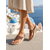 baratos Sandálias de espadrille-Sandálias espadrille femininas marrons com plataforma - elegantes chinelos de dedo com renda de crochê e plataforma alta, perfeitas para férias na ilha e cruzeiros na praia. &amp;resort de verão