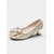economico Décolleté con kitten heel-perle da donna &amp;Décolleté con tacco a spillo e strass - eleganti scarpe basse decorate per cocktail party