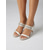 abordables Sandales à talons-Sandales à talons aiguilles en satin ivoire pour femmes - élégantes sandales à talons ornées de cristaux, parfaites pour les cocktails et les soirées.