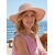 cheap Vacation Accessories-Women's Wide Brim Straw Sun Hat with Bowknot, Foldable Beach Hat for Summer Travel and Outdoor Vacation