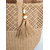 billige Reise- og feriebager-Dame bohemsk vevd toteveske, khaki beige strandveske med stor kapasitet og dusk-sjarm for strandferie, reise, daglig fritidsbruk