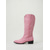 baratos Mulheres-Botas de cowboy rosa femininas estilo western - botas de cano alto em camurça sintética bordada, perfeitas para festivais de música ao ar livre e looks para o Coachella. &amp;concerto country