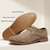 abordables Chaussures Décontractées à Lacets-Chaussures habillées décontractées pour hommes, chaussures respirantes en similicuir perforé pour le bureau, le travail et le quotidien