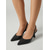 billige Slingback-pumper-brune krokodillepregede slingback-hæler til dame - elegante spisse kittenhæler med justerbar stropp for daglig kontorbruk, elegant gatestil &amp;sofistikerte uformelle antrekk