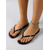 billiga Slide Sandaler-damfärgade, glansiga flip-flops i livfullt rödt - eleganta sandaler i lackskinn för strandsemester och sommarens poolpartyn &amp;tropiska utflykter