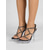 economico Sandali con Piattaforma-Sandali neri da donna con tacco alto - sandali trasparenti in PVC con cinturini e strass neri &amp;piattaforma libera per cocktail party, ballo di fine anno &amp;clubbing