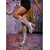 abordables Estilo Disco y Hippie de los años 70-Botas altas plateadas estilo retro disco de los años 70 para mujer - botas go-go de charol metalizado con plataforma ultra &amp;Tacones altos de bloque grueso para festivales de música y fiestas en