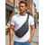 billige Herrevesker-Herre crossbody-veske, vanntett, slitesterk polyester med justerbar stropp, moderne minimalistisk design for bypendling, reiser og daglig bruk