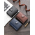 abordables Monederos-Cartera plegable para hombre de piel sintética con textura de fibra de carbono, cremallera, múltiples ranuras para tarjetas y ventana para identificación, diseño minimalista para el uso diario,