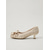 economico Décolleté con kitten heel-perle da donna &amp;Décolleté con tacco a spillo e strass - eleganti scarpe basse decorate per cocktail party
