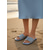 abordables Sandales à glissière-sandales à enfiler bleu clair ornées de strass pour femmes – chaussures à enfiler élégantes et confortables pour l'été, la plage et les sorties décontractées