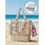 billige Reise- og feriebager-Dameveske i netting-strand med kjølebunn – stor nylonveske med sandfri netting og isolert bunnrom &amp;justerbar stropp for strandferie, familiepiknik &amp;daglig bruk