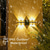 baratos Luzes decorativas-Luminárias solares externas, arandelas de parede LED à prova d'água, iluminação ascendente/descendente do anoitecer ao amanhecer para quintal, jardim, varanda, decoração de garagem, luminárias solares