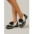 baratos Sapatilhas e Mocassins de mulher-preto retrô feminino &amp;Mocassins oxford brancos - sapatos brogue clássicos com detalhe de laço &amp;Sola robusta para uso diário no escritório e na escola. &amp;caminhada casual