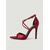abordables Sandalias de tacón-Sandalias de tacón alto rojas y sexys para mujer: elegantes tacones para cócteles de noche.