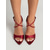 abordables Sandalias de tacón-Sandalias de tacón alto rojas y sexys para mujer: elegantes tacones para cócteles de noche.