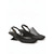 economico Sandali con tacco-sandali a rete neri da donna: eleganti scarpe con tacco a spillo e cinturino alla caviglia, perfette per le feste estive e le vacanze
