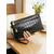 preiswerte Geldbörse damen-Elegante Clutch-Tasche mit Krokodilprägung für Damen, aus hochwertigem PU-Leder, mit goldenem Reißverschluss, für Damen ab 35 Jahren, geeignet für Business, Hochzeiten und den Alltag.