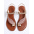 cheap Flat Sandals-Women's Rose Gold Strappy Sandals - Boho Beach Flats with Rhinestone Feather Detail &amp; Ankle Strap for Tropical Vacations, Island Getaways &amp; Summer Cruises
