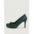 preiswerte Klassische Pumps-Smaragdgrüne Damen-Pumps mit Spitze – elegante Pumps mit eckiger Spitze und Strassschleife. &amp;Stilettoabsatz für alltägliche gesellschaftliche Anlässe, Abendpartys &amp;formelle Anlässe