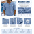baratos Polo Clássico Masculino-Camisas Polo Masculinas SoftFade™ 100% Algodão Camisa Lavagem Ácida Casual Férias Gola Sem Gola Manga Curta Moda Básica Estampa de Palmeira Botões Vintage Verão Primavera Azul Vermelho Verde Camisas