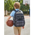 abordables Mochilas para Niños y Adolescentes-Mochila escolar a cuadros para niñas, mochila de poliéster de gran capacidad con múltiples bolsillos, linda mochila escolar rosa de viaje con compartimento para computadora portátil, resistente al
