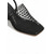 economico Sandali con tacco-sandali a rete neri da donna: eleganti scarpe con tacco a spillo e cinturino alla caviglia, perfette per le feste estive e le vacanze