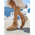 levne Espadrilky-Dámské bílé háčkované krajkové espadrilky na klínku - boho sandály na platformě s dutou špičatou špičkou a zapleteným páskem přes kotník pro tropickou dovolenou na pláži, letní svatby &amp;ostrovní pobyty
