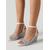cheap Wedge Sandals-Women's Silver Glitter Wedge Sandals - Sparkly Shimmer Strappy Heels with Adjustable Ankle Strap for Vacation Dinners, Cruise Nights &amp; Glamorous Evening Events